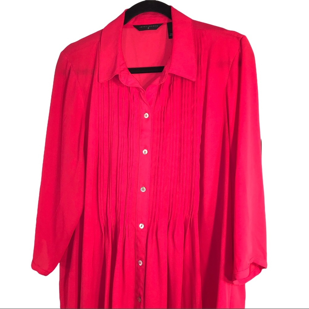 Rose Pink ๐น Pleated Flowing Top - Picture 3 of 8